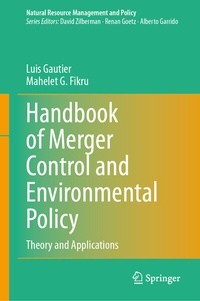 Abbildung von: Handbook of Merger Control and Environmental Policy - Springer
