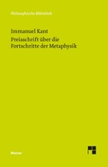 Cover: Preisschrift &uuml;ber die Fortschritte der Metaphysik - Meiner