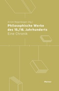 Bild: Philosophische Werke des 15./16. Jahrhunderts - Meiner