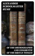 Cover: Of the Orthographie and Congruitie of the Britan Tongue - DigiCat
