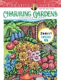 Cover: Creative Haven Charming Gardens Coloring Book - Dover Publications