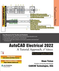 Enlarge image Cover: AutoCAD Electrical 2022: A Tutorial Approach, 3rd Edition - Cadcim Technologies