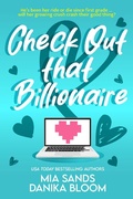 Cover: Check Out that Billionaire (Bookish Billionaires of Maple Valley, #2) - Maple Laughs Romance
