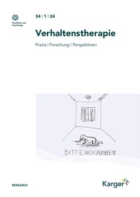 Abbildung von: Verhaltenstherapie - S. Karger