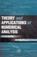 Cover: Theory and Applications of Numerical Analysis - Academic Press