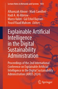 Enlarge image Cover: Explainable Artificial Intelligence in the Digital Sustainability Administration - Springer