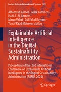 Cover: Explainable Artificial Intelligence in the Digital Sustainability Administration - Springer