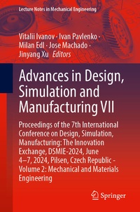 Enlarge image Cover: Advances in Design, Simulation and Manufacturing VII - Springer