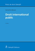 Cover: Droit international public - St&auml;mpfli Verlag AG