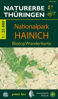 Abbildung von: Wanderkarte Nationalpark Hainich - grünes herz