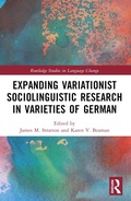 Cover: Expanding Variationist Sociolinguistic Research in Varieties of German - Routledge