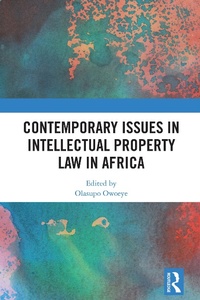 Abbildung von: Contemporary Issues in Intellectual Property Law in Africa - Routledge