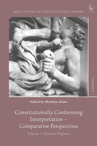 Enlarge image Cover: Constitutionally Conforming Interpretation - Comparative Perspectives - Hart Publishing
