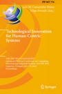 Cover: Technological Innovation for Human-Centric Systems - Springer
