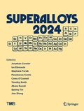 Cover: Superalloys 2024 - Springer