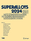 Cover: Superalloys 2024 - Springer