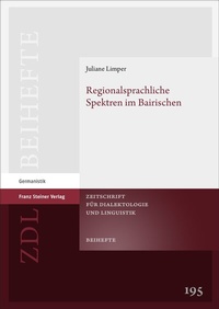 Abbildung von: Regionalsprachliche Spektren im Bairischen - Franz Steiner Verlag