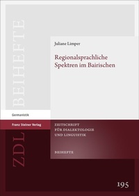 Abbildung von: Regionalsprachliche Spektren im Bairischen - Franz Steiner Verlag