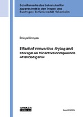 Cover: Effect of convective drying and storage on bioactive compounds of sliced garlic - Shaker