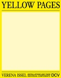 Cover: Verena Issel - Yellow Pages. Installations and their individual components - Dr. Cantz'sche Verlagsgesellschaft mbH & Co. KG