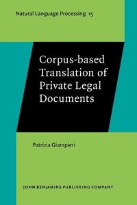 Abbildung von: Corpus-based Translation of Private Legal Documents - John Benjamins Publishing Company