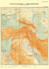 Abbildung von: LUFTKRIEG - Luft-Navigationskarte: Vorderasien 1940 (Plano) - Verlag Rockstuhl