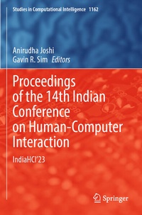 Enlarge image Cover: Proceedings of the 14th Indian Conference on Human-Computer Interaction - Springer