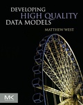 Cover: Developing High Quality Data Models - Morgan Kaufmann