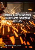 Cover: Materials and Technologies for Advanced Engineering Research - Trans Tech Publications Ltd