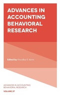 Cover: Advances in Accounting Behavioral Research - Emerald Publishing Limited