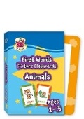 Cover: First Words Picture Flashcards for Ages 1-3: Animals - Coordination Group Publications Ltd (CGP)