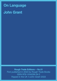 Enlarge image Cover: On Language - Rough Trade Books