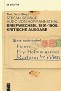 Cover: Briefwechsel 1891-1906. Kritische Ausgabe - De Gruyter