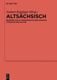 Abbildung von: Altsächsisch - De Gruyter