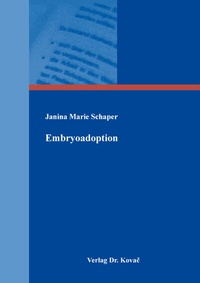 Abbildung von: Embryoadoption - Kovac, Dr. Verlag