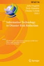 Cover: Information Technology in Disaster Risk Reduction - Springer