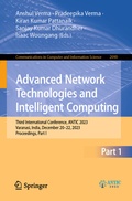 Cover: Advanced Network Technologies and Intelligent Computing - Springer