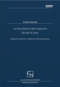 Cover: La liquidation des rapports de bail &agrave; loyer - Helbing & Lichtenhahn