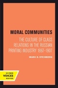Cover: Moral Communities - University of California Press