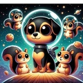 Cover: Oscar's Cosmic Tail Tales. - Jenny Brown