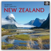 Abbildung von: New Zealand - Neuseeland 2025 - 16-Monatskalender - Brown Trout-Auslieferer Flechsig