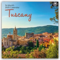 Abbildung von: Tuscany - Toskana 2025 - 16-Monatskalender - Brown Trout-Auslieferer Flechsig
