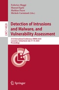 Cover: Detection of Intrusions and Malware, and Vulnerability Assessment - Springer