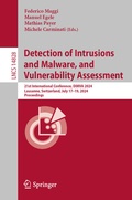 Cover: Detection of Intrusions and Malware, and Vulnerability Assessment - Springer