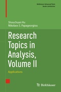 Cover: Research Topics in Analysis, Volume II - Birkh&auml;user