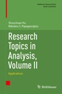 Cover: Research Topics in Analysis, Volume II - Birkhäuser