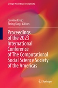 Cover: Proceedings of the 2023 International Conference of The Computational Social Science Society of the Americas - Springer