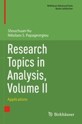 Cover: Research Topics in Analysis, Volume II - Birkh&auml;user