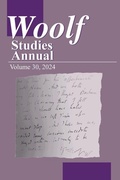 Cover: Woolf Studies Annual Volume 30 - Pace University Press