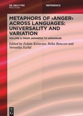 Cover: Metaphors of ANGER across Languages: Universality and Variation - De Gruyter Mouton